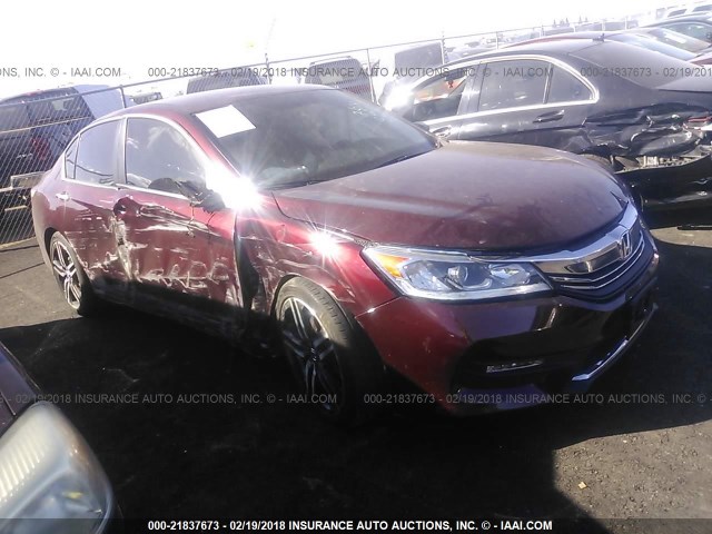 1HGCR2F56HA108423 - 2017 HONDA ACCORD SPORT 红色 照片 1