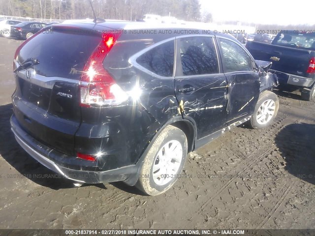 5J6RM4H79GL028693 - 2016 HONDA CR-V EXL BLACK photo 4