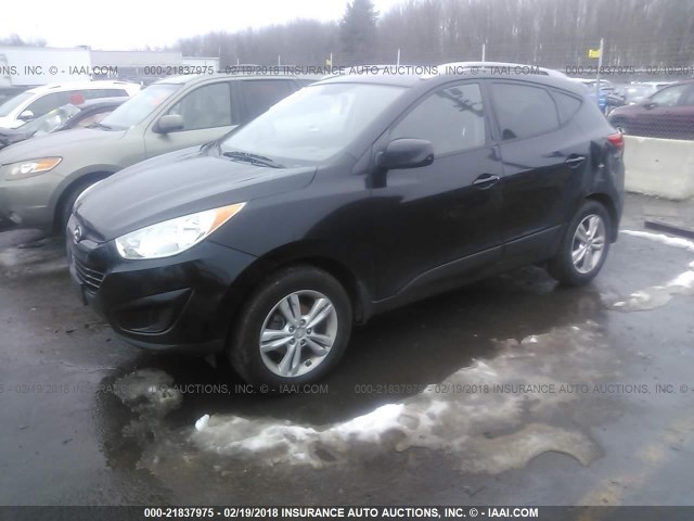 KM8JU3AC9BU185448 - 2011 HYUNDAI TUCSON GLS/LIMITED შავი ფოტო 2