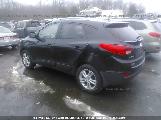 KM8JU3AC9BU185448 - 2011 HYUNDAI TUCSON GLS/LIMITED BLACK photo 3