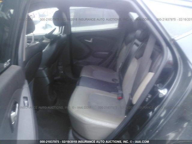 KM8JU3AC9BU185448 - 2011 HYUNDAI TUCSON GLS/LIMITED შავი ფოტო 8