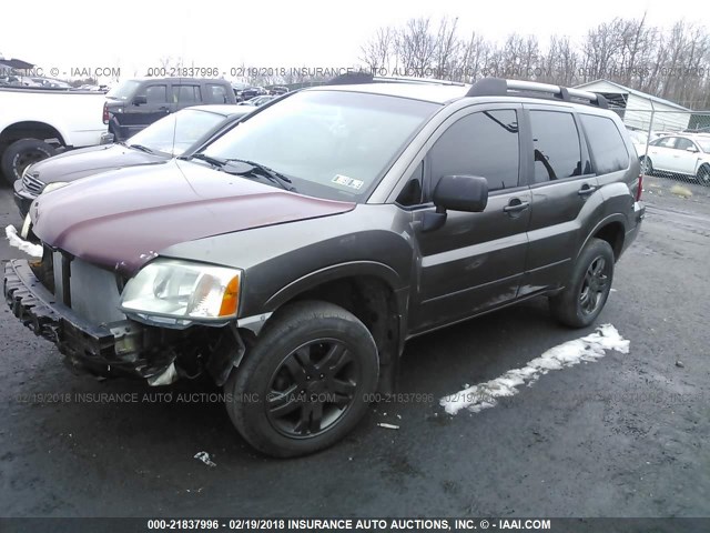 4A4MN21S54E090066 - 2004 MITSUBISHI ENDEAVOR LS GRAY photo 2