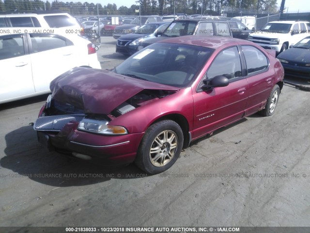 1C3EJ56X0TN307250 - 1996 CHRYSLER CIRRUS LX BURGUNDY photo 2