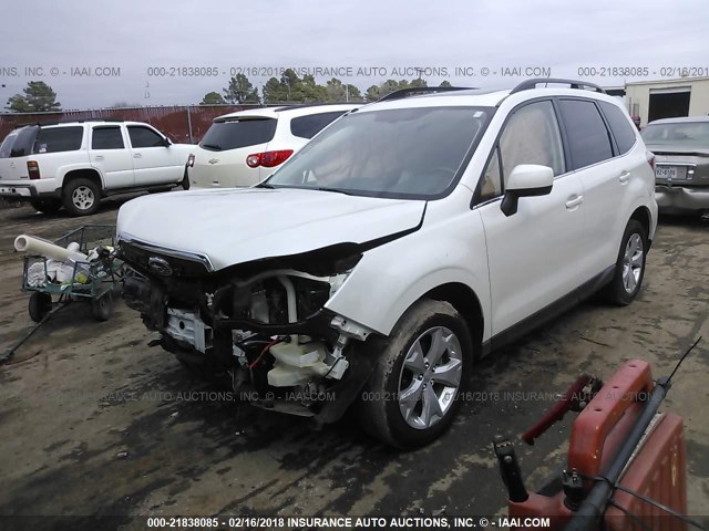 JF2SJAHCXEH452252 - 2014 SUBARU FORESTER 2.5I LIMITED WHITE photo 2