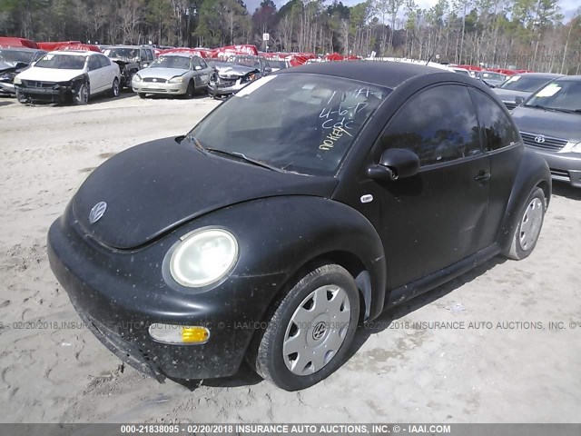3VWBB21C01M441775 - 2001 VOLKSWAGEN NEW BEETLE GL 黑色 照片 2
