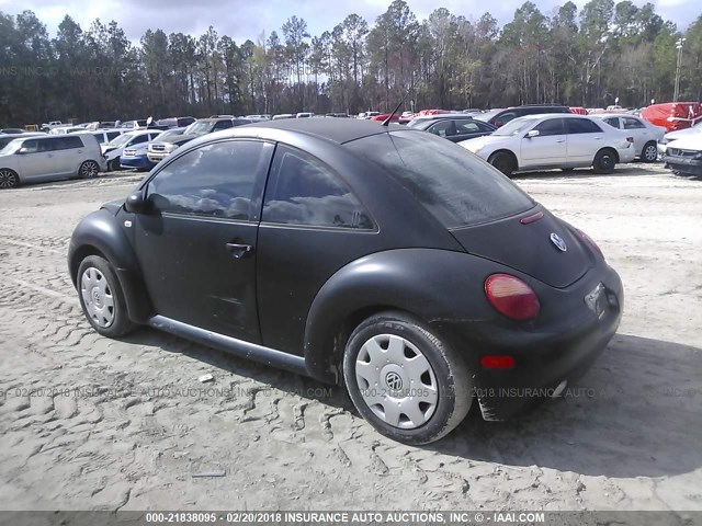 3VWBB21C01M441775 - 2001 VOLKSWAGEN NEW BEETLE GL 黑色 照片 3
