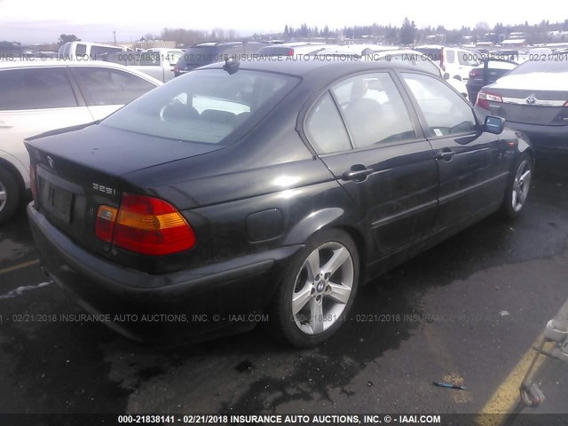 WBAAZ33485KW77817 - 2005 BMW 325 IS SULEV BLACK photo 4