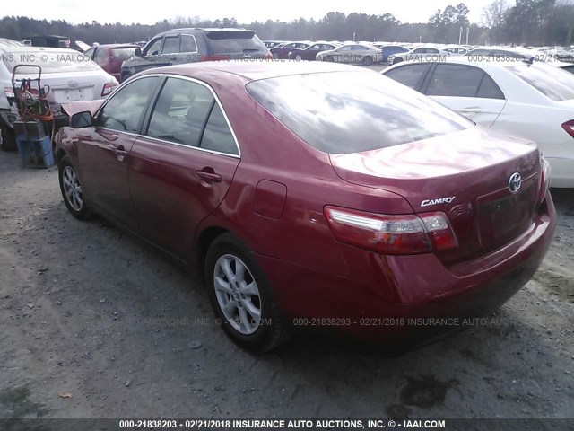 4T1BE46KX9U321278 - 2009 TOYOTA CAMRY SE/LE/XLE RED photo 3