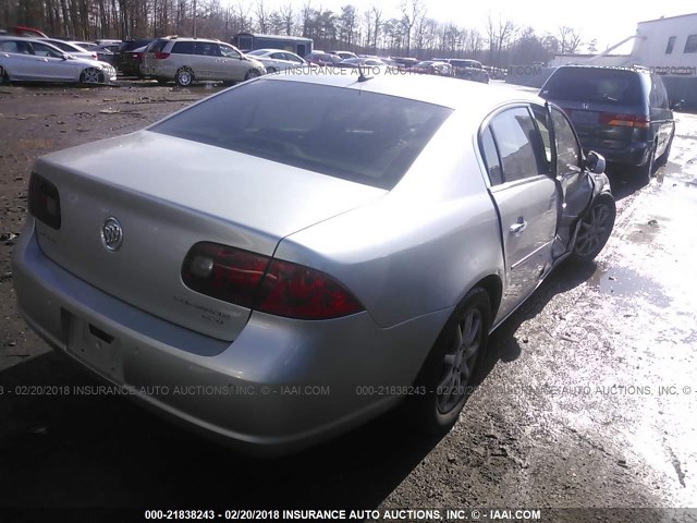 1G4HD57237U155653 - 2007 BUICK LUCERNE CXL SILVER photo 4