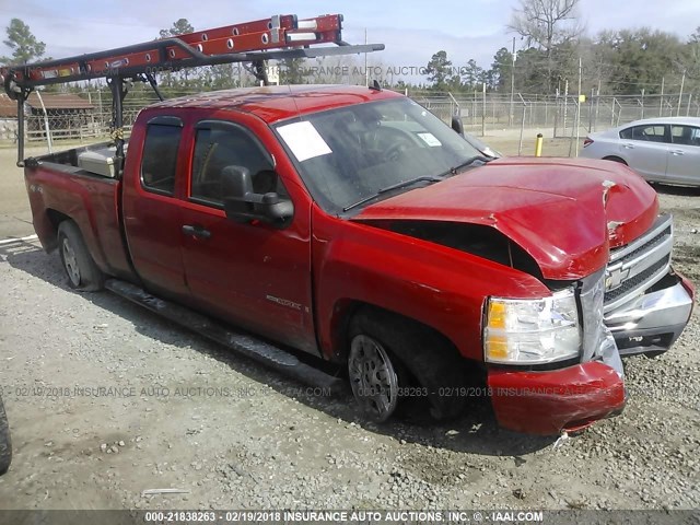 2GCFK19Y071644986 - 2007 CHEVROLET SILVERADO K1500 RED photo 1