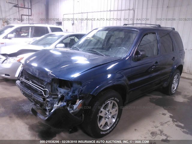 1FMCU94113KA32338 - 2003 FORD ESCAPE LIMITED Dark Blue photo 2