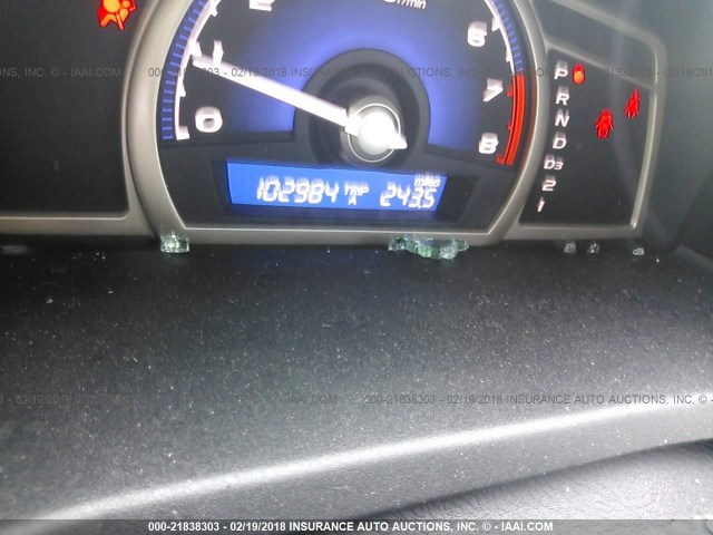 19XFA1F95AE003844 - 2010 HONDA CIVIC EXL BLACK photo 7