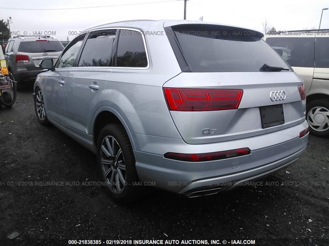 WA1VAAF75HD053742 - 2017 AUDI Q7 PRESTIGE SILVER photo 3