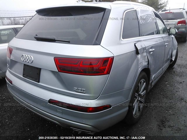 WA1VAAF75HD053742 - 2017 AUDI Q7 PRESTIGE SILVER photo 4