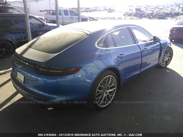 WP0AB2A73HL120939 - 2017 PORSCHE PANAMERA 4S BLUE photo 4