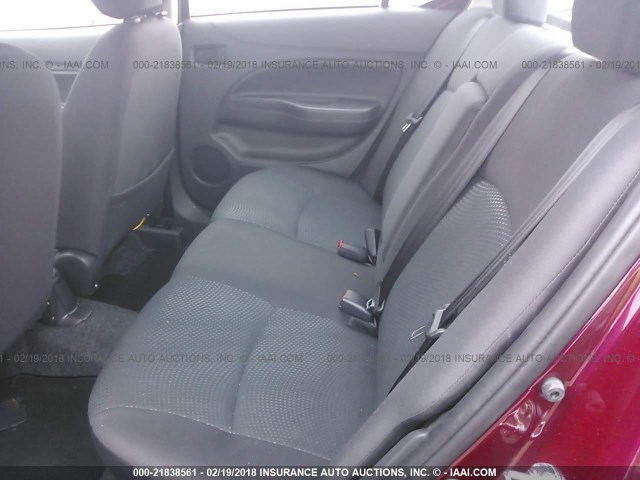 ML32F3FJ5HHF19640 - 2017 MITSUBISHI MIRAGE G4 ES ბურგუნდია ფოტო 8