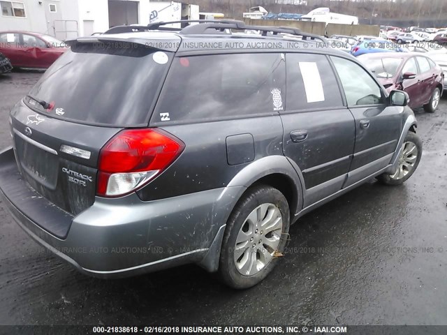 4S4BP85C994328380 - 2009 SUBARU OUTBACK 3.0R BLACK photo 4