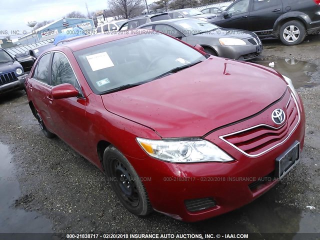 4T4BF3EK9AR071745 - 2010 TOYOTA CAMRY SE/LE/XLE RED photo 1