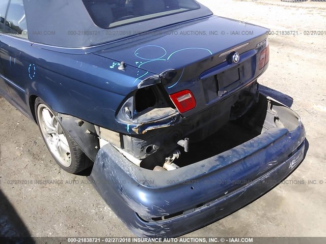 WBABW53476PZ40439 - 2006 BMW 330 CI BLUE photo 6