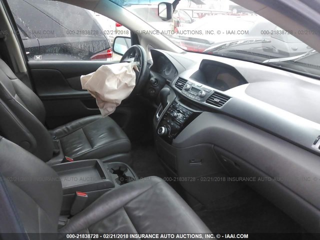 5FNRL5H63CB147505 - 2012 HONDA ODYSSEY EXL ნაცრისფერი ფოტო 5