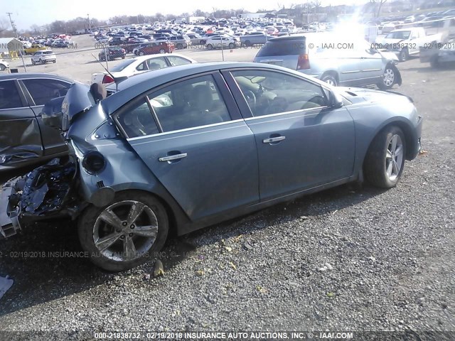 1G1PG5SC9C7365330 - 2012 CHEVROLET CRUZE LT GRAY photo 4