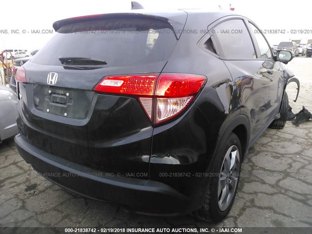 3CZRU5H5XHM716478 - 2017 HONDA HR-V EX BLACK photo 4