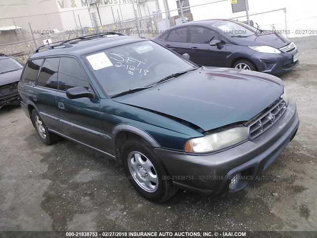 4S3BG6852T7975506 - 1996 SUBARU LEGACY OUTBACK GREEN photo 1