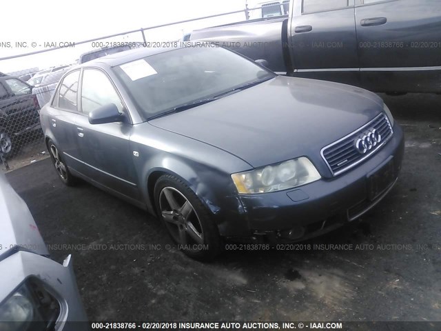 WAULC68E14A141695 - 2004 AUDI A4 1.8T QUATTRO GRAY photo 1