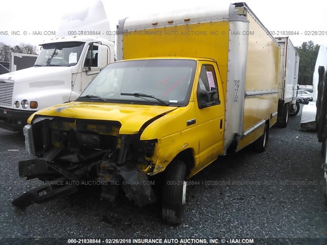 1FDWE3FS1CDA83503 - 2012 FORD ECONOLINE E350 SUPER DUTY CTWAY VAN YELLOW photo 2