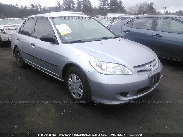 2HGES16394H588698 - 2004 HONDA CIVIC DX VP ვერცხლისფერი ფოტო 1