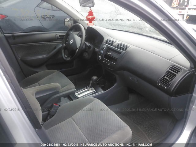 2HGES16394H588698 - 2004 HONDA CIVIC DX VP ვერცხლისფერი ფოტო 5