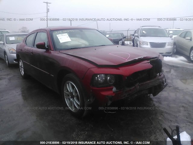 2B3KA53H96H100205 - 2006 DODGE CHARGER R/T MAROON photo 1