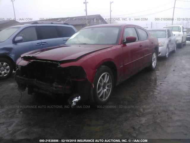 2B3KA53H96H100205 - 2006 DODGE CHARGER R/T MAROON photo 2