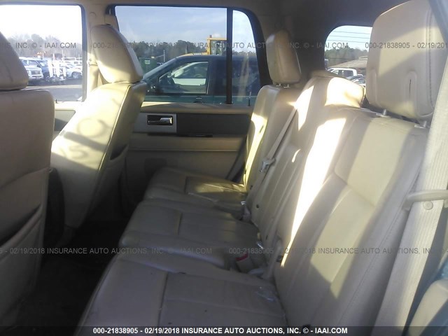 1FMJU1H58AEB62683 - 2010 FORD EXPEDITION EDDIE BAUER WHITE photo 8