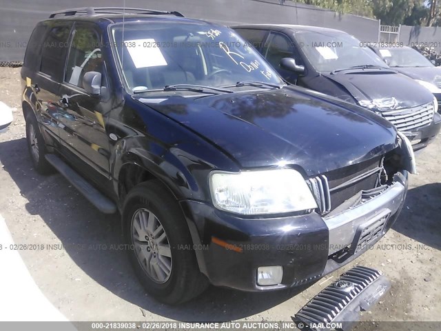 4M2YU56Z06DJ08429 - 2006 MERCURY MARINER BLACK photo 1