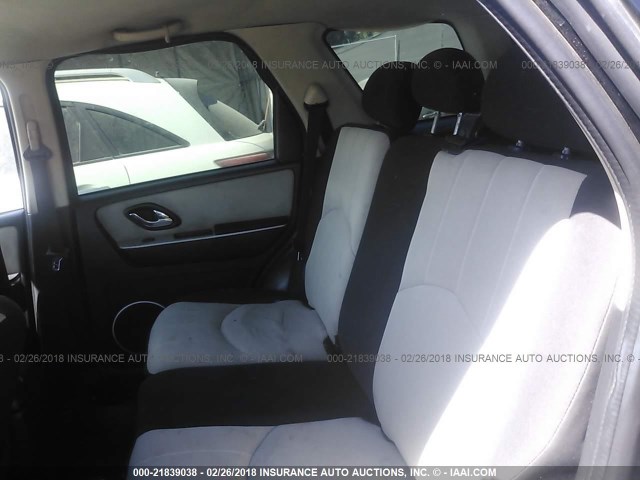 4M2YU56Z06DJ08429 - 2006 MERCURY MARINER BLACK photo 8