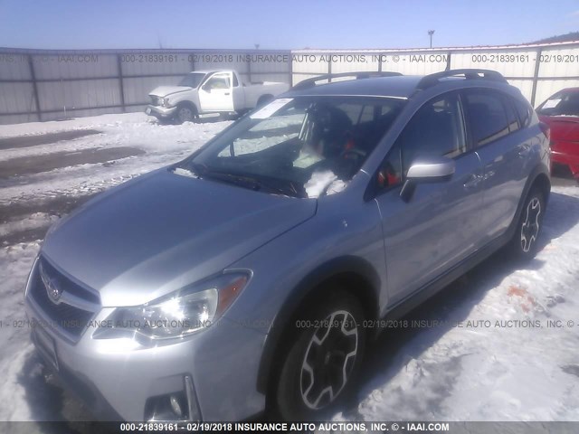 JF2GPABC0G8211705 - 2016 SUBARU CROSSTREK PREMIUM ვერცხლისფერი ფოტო 2