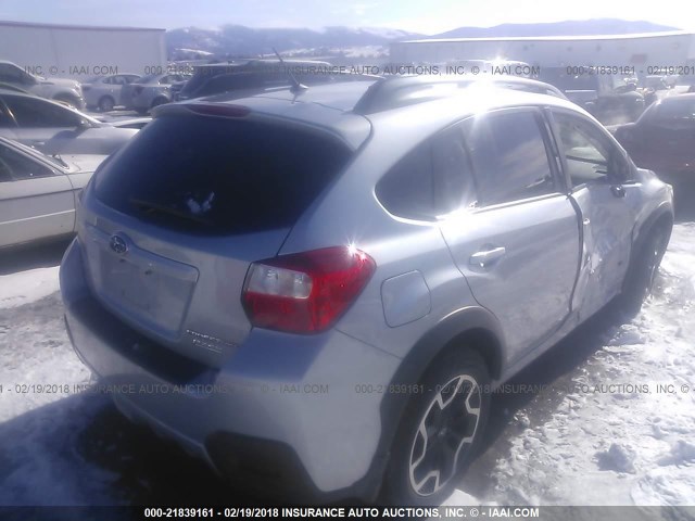 JF2GPABC0G8211705 - 2016 SUBARU CROSSTREK PREMIUM ვერცხლისფერი ფოტო 4