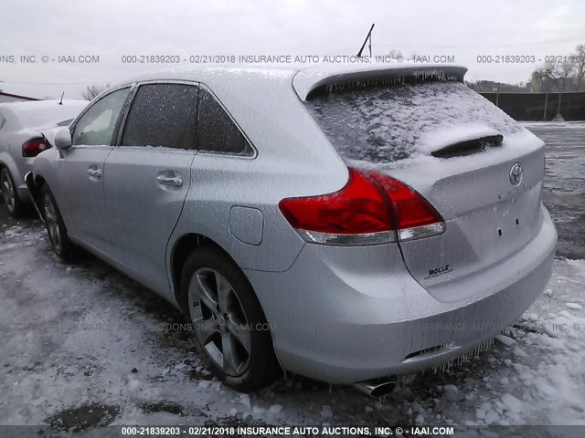 4T3BK3BB8AU039256 - 2010 TOYOTA VENZA SILVER photo 3