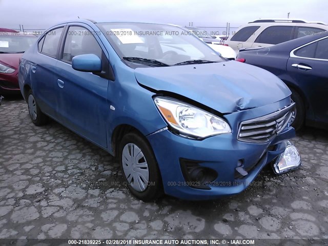 ML32F3FJ5HHF06189 - 2017 MITSUBISHI MIRAGE G4 ES ლურჯი ფოტო 1