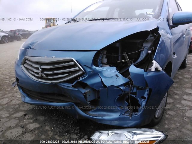 ML32F3FJ5HHF06189 - 2017 MITSUBISHI MIRAGE G4 ES ლურჯი ფოტო 6