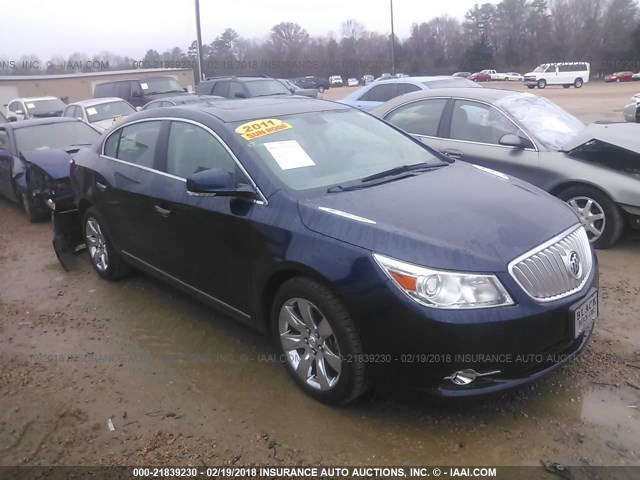 1G4GE5GD4BF211901 - 2011 BUICK LACROSSE CXS BLUE photo 1