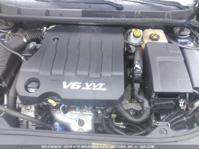 1G4GE5GD4BF211901 - 2011 BUICK LACROSSE CXS BLUE photo 10