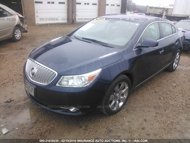 1G4GE5GD4BF211901 - 2011 BUICK LACROSSE CXS BLUE photo 2