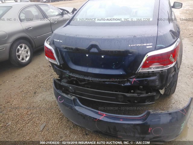 1G4GE5GD4BF211901 - 2011 BUICK LACROSSE CXS BLUE photo 6