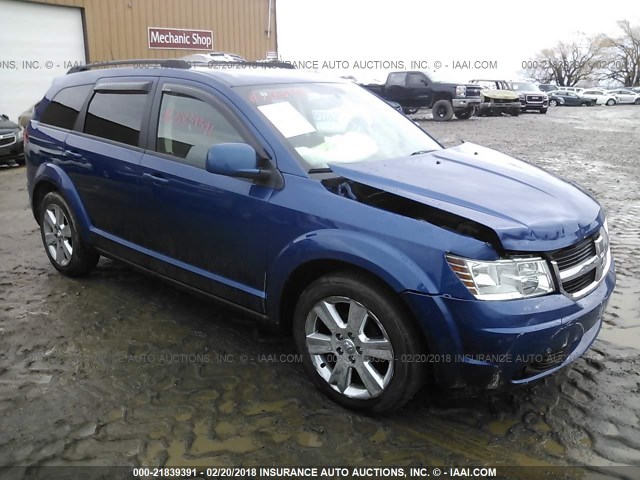 3D4PG5FV6AT180554 - 2010 DODGE JOURNEY SXT BLUE photo 1