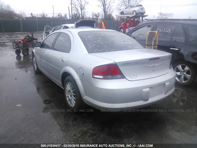 1C3EL46X94N210053 - 2004 CHRYSLER SEBRING LX SILVER photo 3