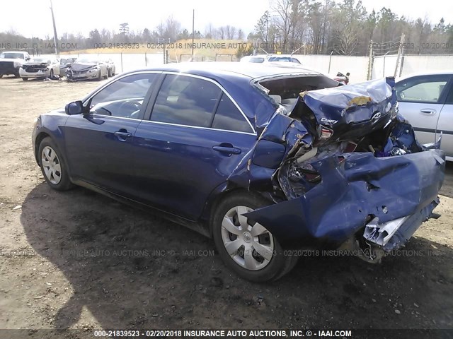 4T1BE46K78U226336 - 2008 TOYOTA CAMRY CE/LE/XLE/SE BLUE photo 3