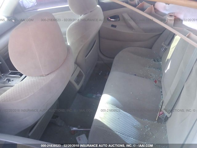 4T1BE46K78U226336 - 2008 TOYOTA CAMRY CE/LE/XLE/SE BLUE photo 8