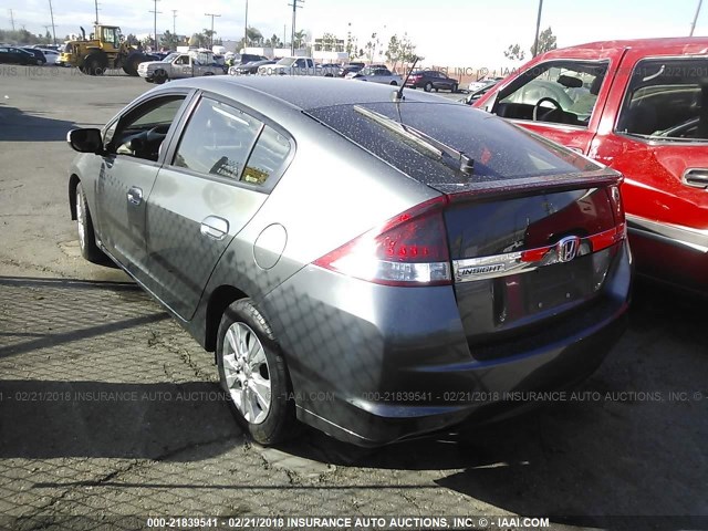 JHMZE2H70DS004063 - 2013 HONDA INSIGHT EX GRAY photo 3